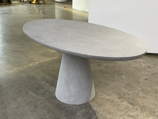 UHPC Sophia Dinner Table Ellipse Top Cone Base