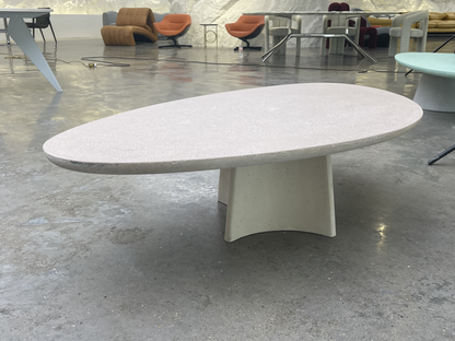 UHPC Eva Coffee Table Pebble Top Cone Base