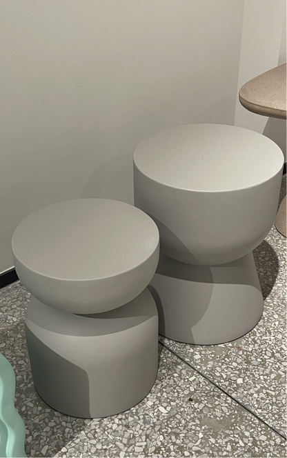 Drum Side Table Concrete Furniture