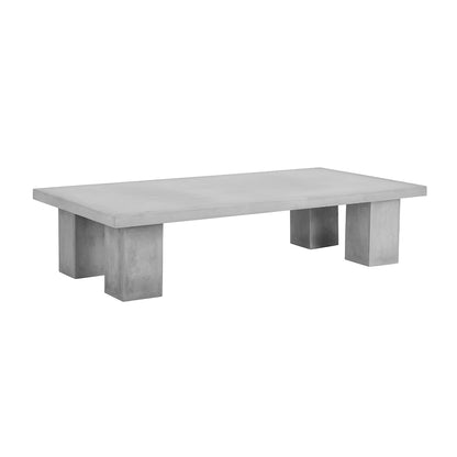 Outdoor GFRC Concrete Rect Coffee Table Wholesale