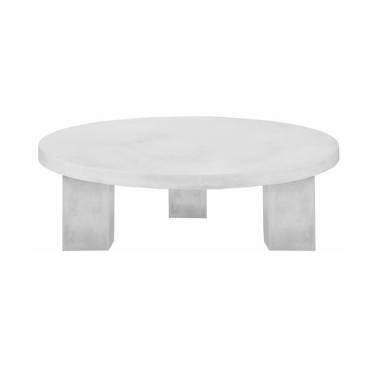 Outdoor GFRC Concrete X Round Coffee Table Wholesale