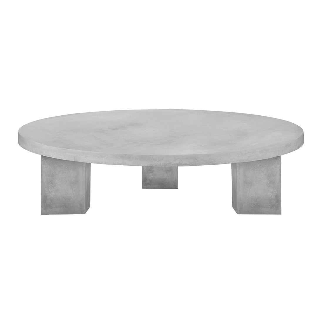 Outdoor GFRC Concrete X Round Coffee Table Wholesale