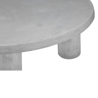 Outdoor GFRC Concrete X Round Coffee Table Wholesale