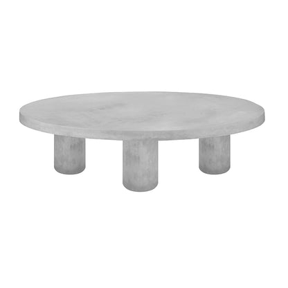 Outdoor GFRC Concrete X Round Coffee Table Wholesale