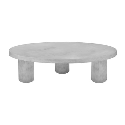 Outdoor GFRC Concrete X Round Coffee Table Wholesale