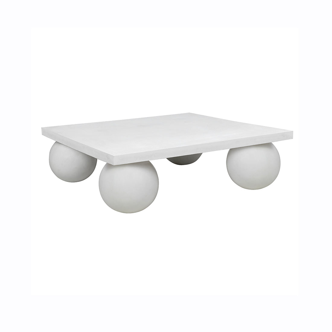 Square coffee table White cement