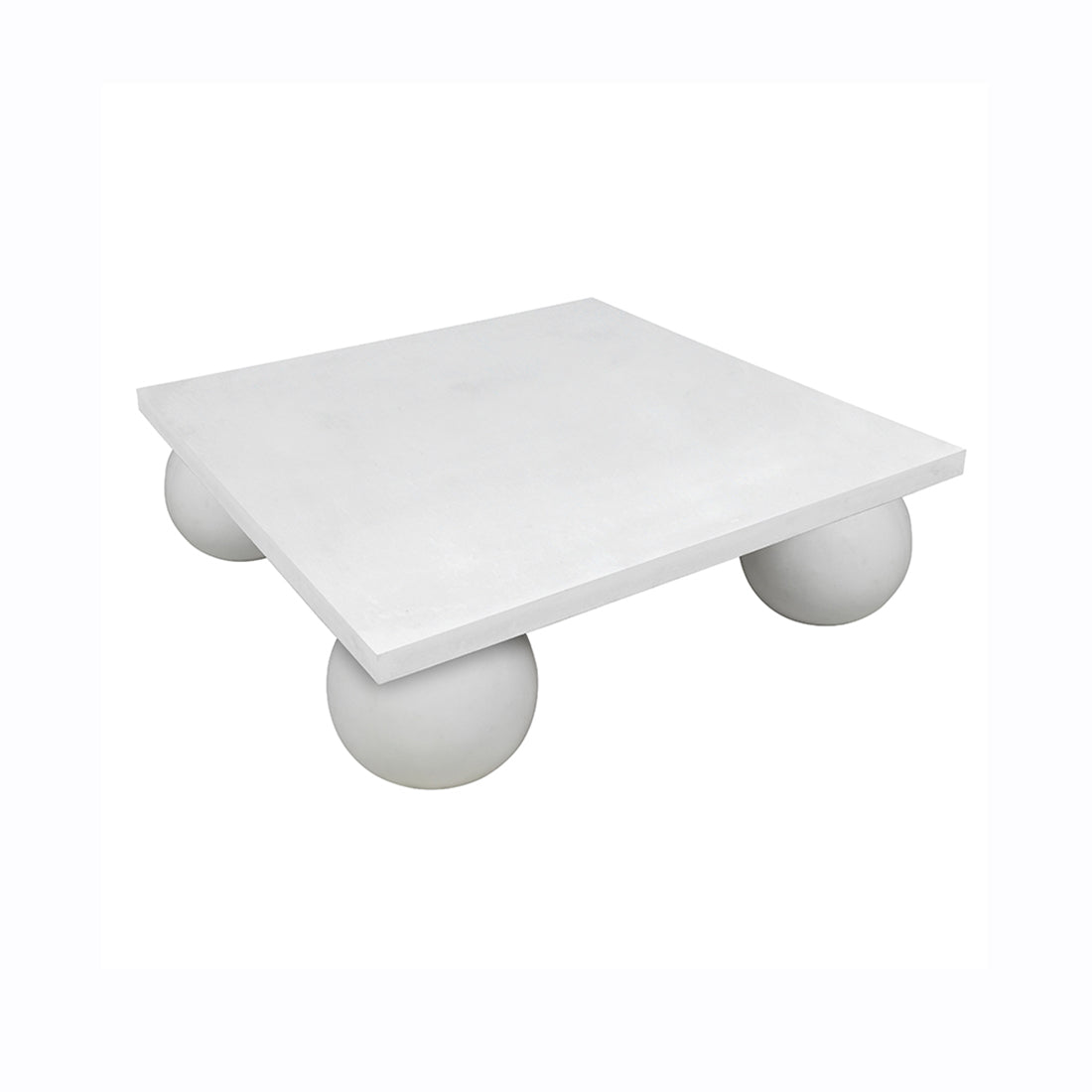 Square coffee table White cement