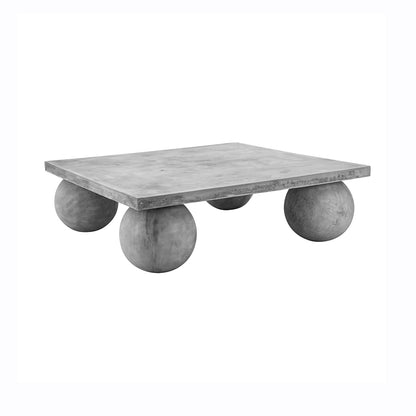 Square coffee table White cement