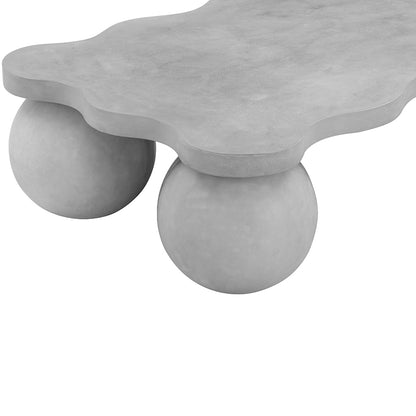 Outdoor GFRC Wave Concrete Coffee table