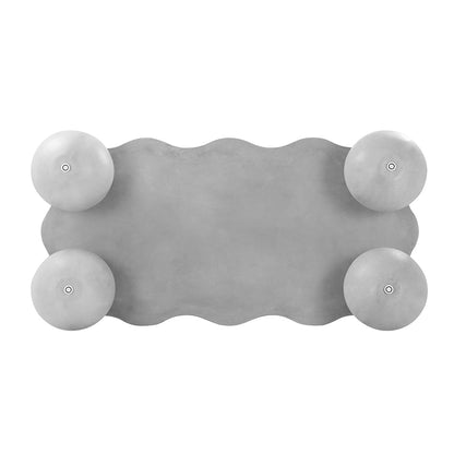 Outdoor GFRC Wave Concrete Coffee table