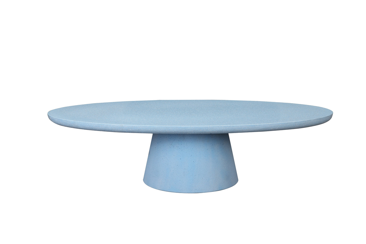 UHPC Sophia Coffee Table Ellipse Top Cone Base