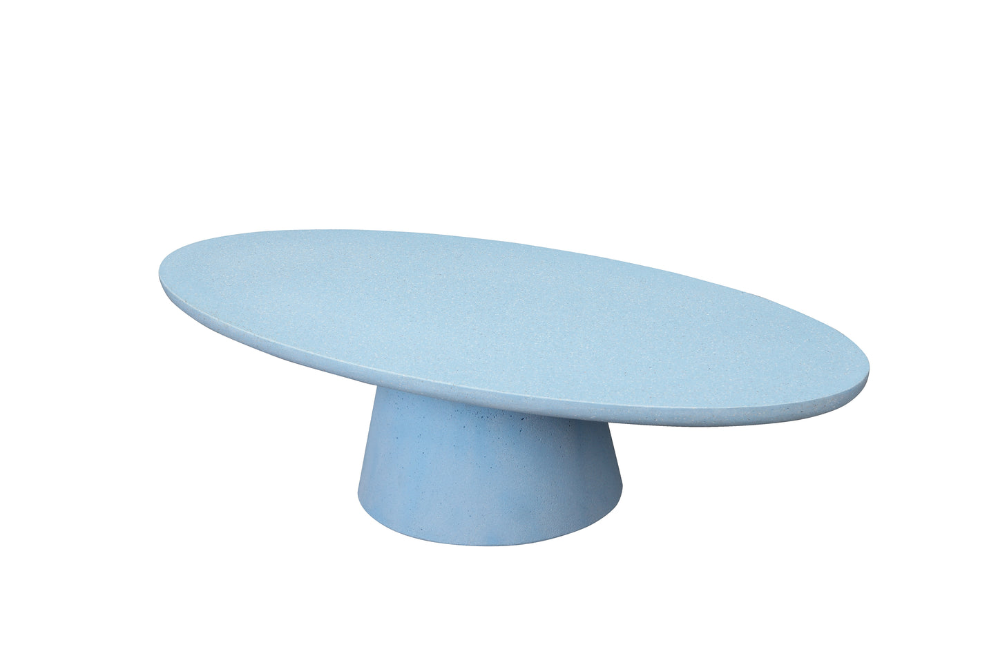 UHPC Sophia Coffee Table Ellipse Top Cone Base