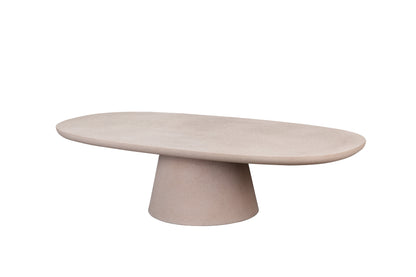 UHPC Luna Coffee Table Spindle Top Cone Base