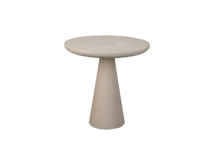 UHPC Cara Side Table Round Top Cone Base