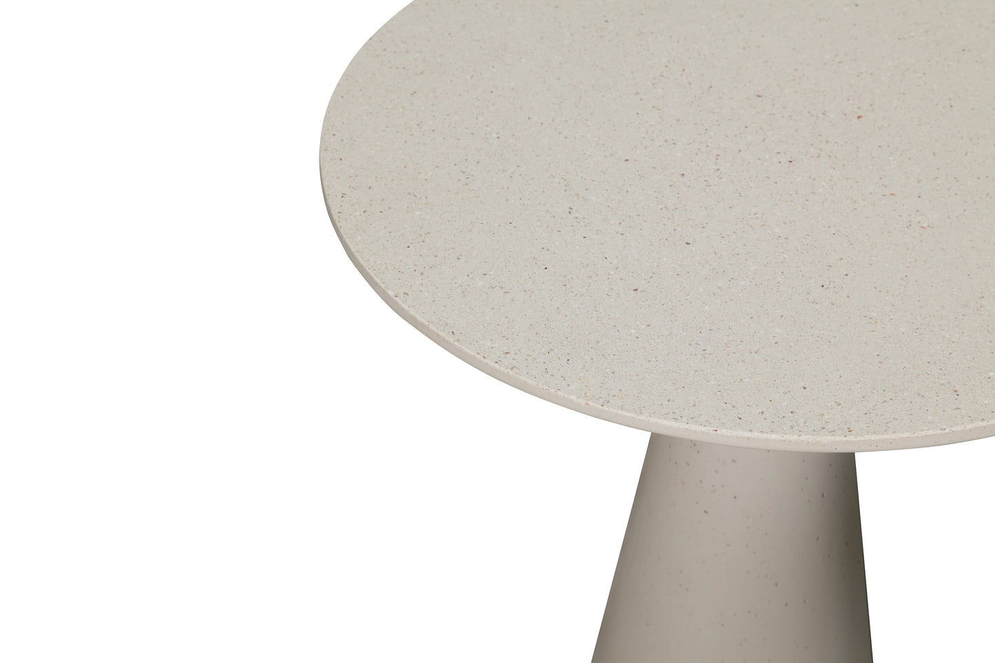 UHPC Cara Side Table Round Top Cone Base