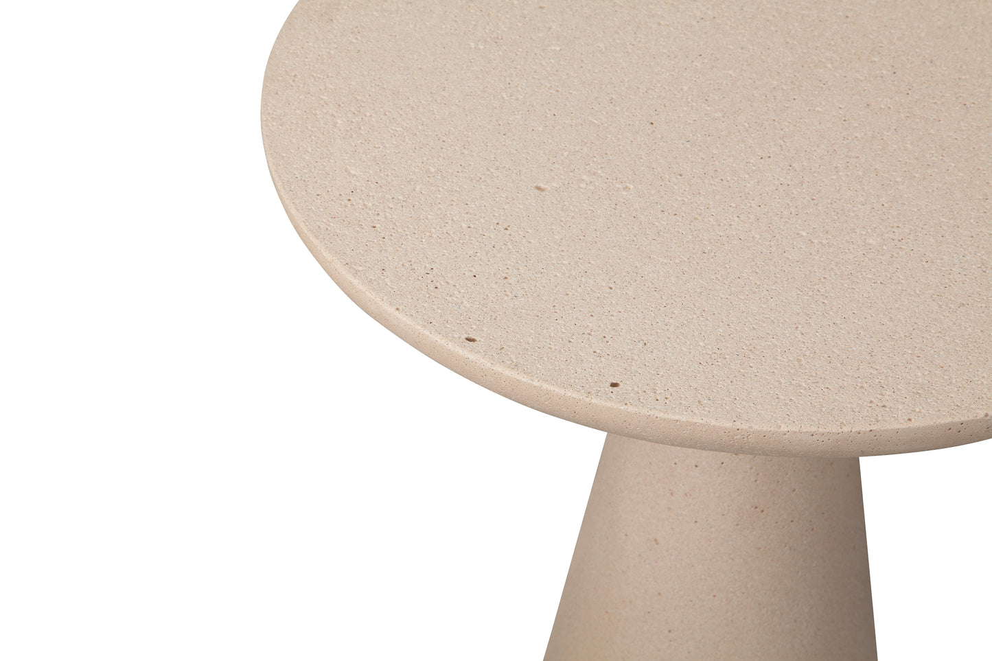 UHPC Cara Side Table Round Top Cone Base