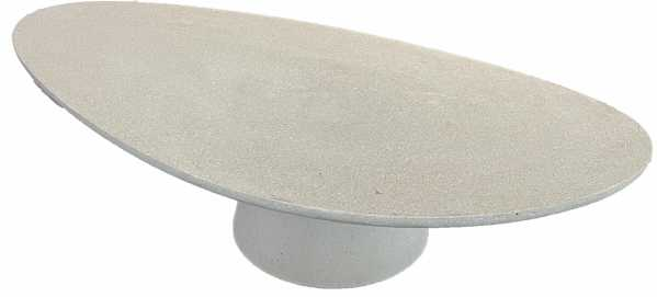 UHPC Eva Coffee Table Pebble Top Cone Base