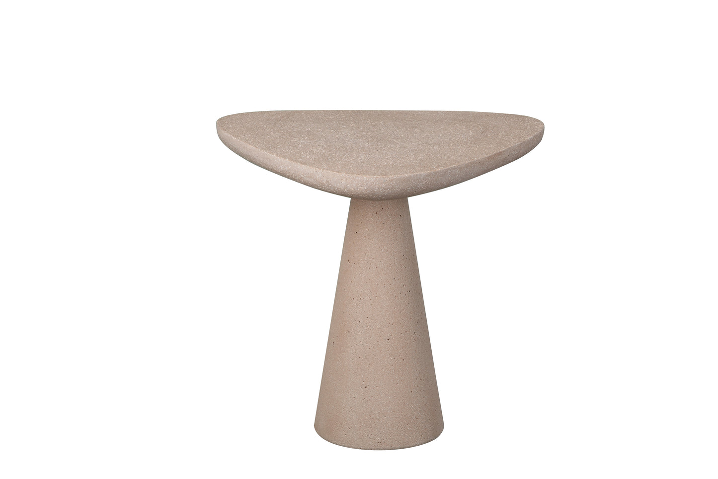 UHPC Ella Side Table Triangle Top Cone Base