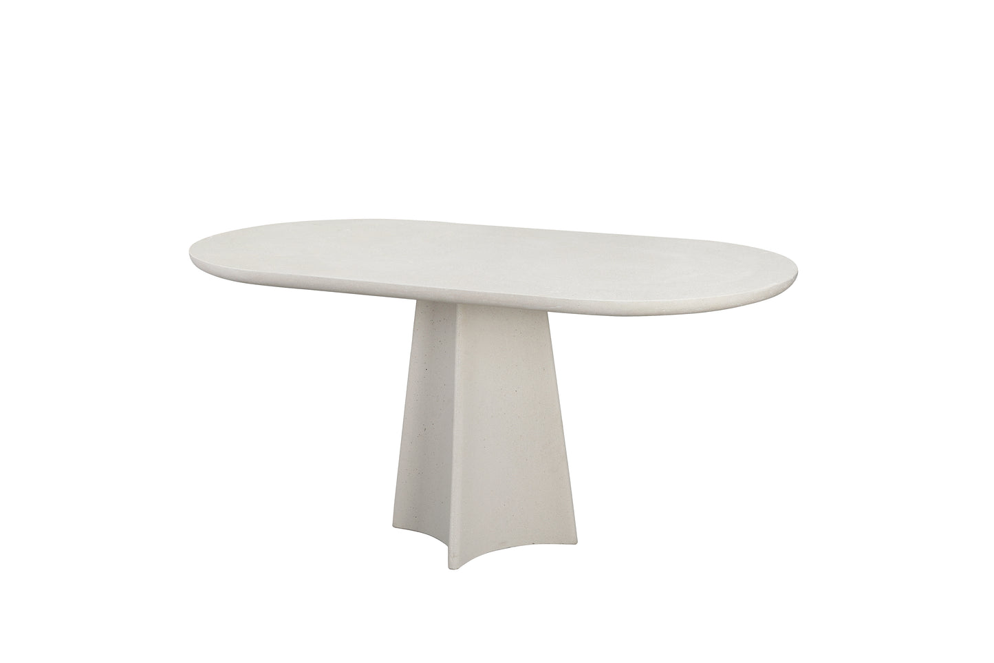 UHPC Emma Dinner Table Oval Top Carambola Base