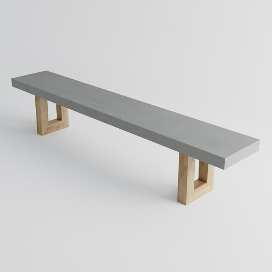 Outdoor GFRC Timberstone Concrete Bench Seat Wholesale