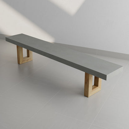 Outdoor GFRC Timberstone Concrete Bench Seat Wholesale