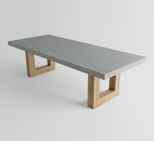 Outdoor GFRC Timberstone Concrete Dinner Table Wholesale