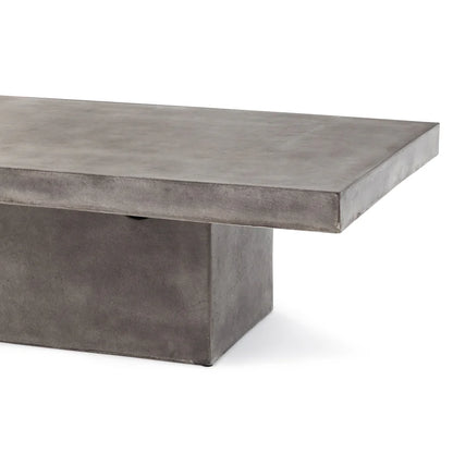 Outdoor GFRC Concrete Rectangular Coffee Table Wholesale